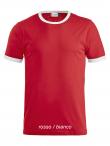 T-shirt m/c girocollo bicolore Nome Clique