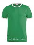 T-shirt m/c girocollo bicolore Nome Clique