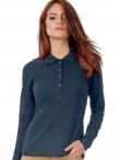 Polo donna m/l Safran pure B&C