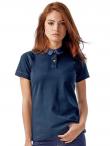 Polo donna m/c profili in denim Forward women