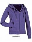 Felpa donna cappuccio zip lunga Active ST5710 Stedman