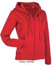 Felpa donna cappuccio zip lunga Active ST5710 Stedman