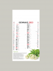 Calendario Olandese art. 844 Piante officinali 12 fogli cm 24x45