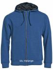 Felpa zip lunga cappuccio Classic Hoody Full Zip Clique