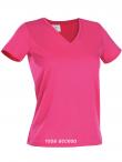 T-shirt donna m/c scollo a V ST2700 Stedman