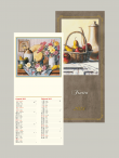 Calendario illustrato art. 900 Giove Frutta cm 21,5x49