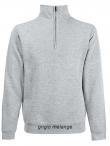 Felpa Classic zip Neck Sweat Fruit of the Loom