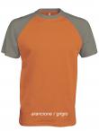 T-shirt bicolore m/c Baseball Kariban