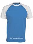 T-shirt bicolore m/c Baseball Kariban