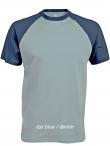 T-shirt bicolore m/c Baseball Kariban