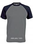 T-shirt bicolore m/c Baseball Kariban