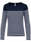 T-shirt donna m/l alla marinara Breton K386 Kariban