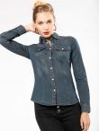 Camicia donna m/l Denim Kariban