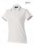 Polo donna m/c profilo tricolore Aosta Lady JRC