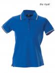 Polo donna m/c profilo tricolore Aosta Lady JRC