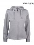 Felpa donna tecnica c/cappuccio Basic Active Hoody Full zip Ladies Clique