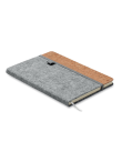 Notebook in feltro RPET e sughero