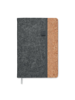 Notebook in feltro RPET e sughero