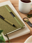 Set regalo ecologico Notebook Penna Portachiavi