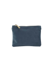 Pochette in velluto con zip
