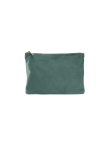 Pochette in velluto con zip